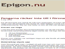 Tablet Screenshot of epigon.nu