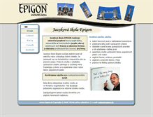 Tablet Screenshot of epigon.sk